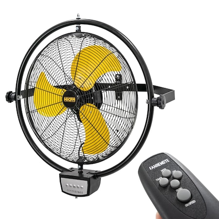Edendirect Wall Mount Fan, 20 in Blade Dia, 3 Speeds Speeds, 120, 29 in W IR-FAN7503